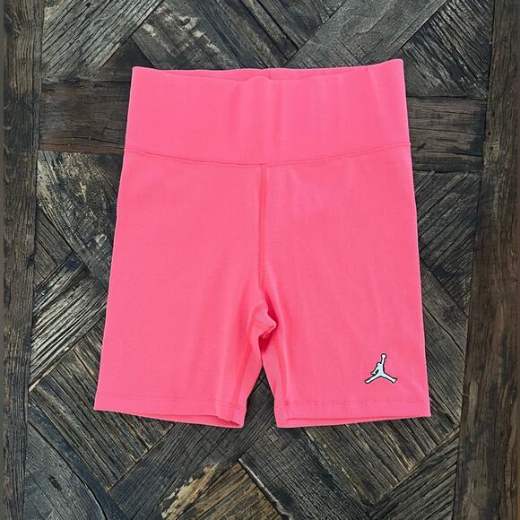 NWOT Air Jordan Women's Ribbed Pink Bike Shorts – Sz S - Picture 3 of 7